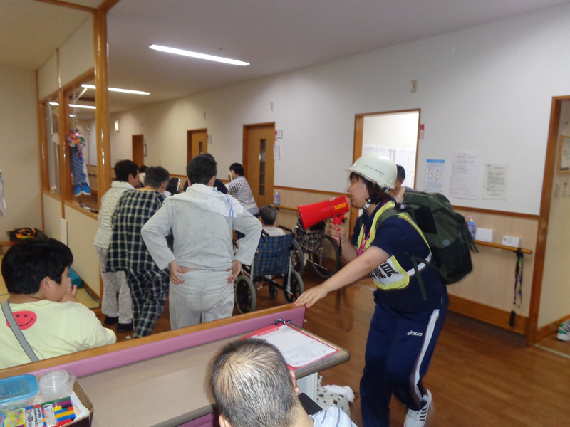 夜間合同防災訓練