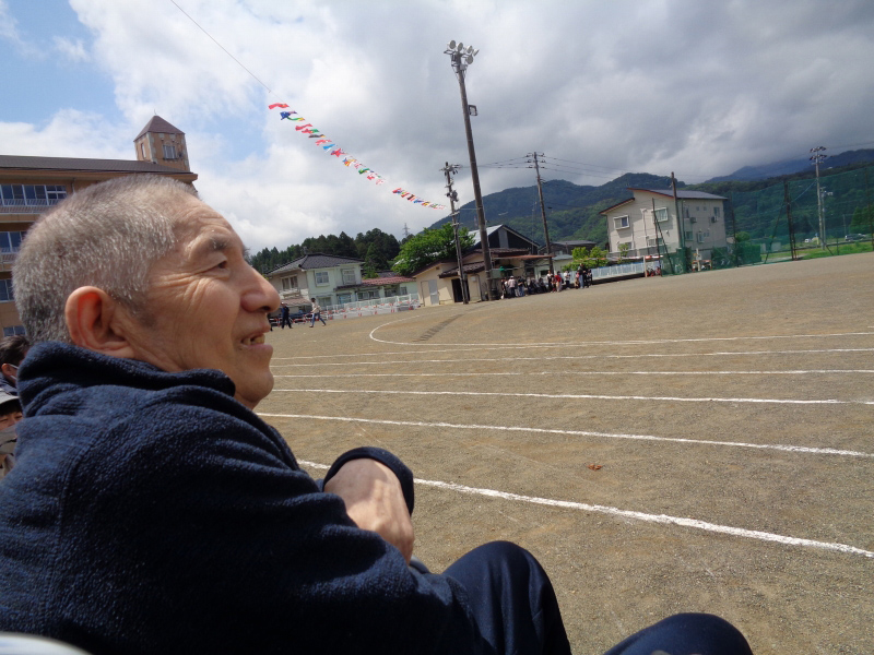 運動会の見学に出かけました